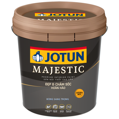 Sơn nội thất Jotun Majestic đẹp và chăm sóc hoàn hảo bóng 1 Lít