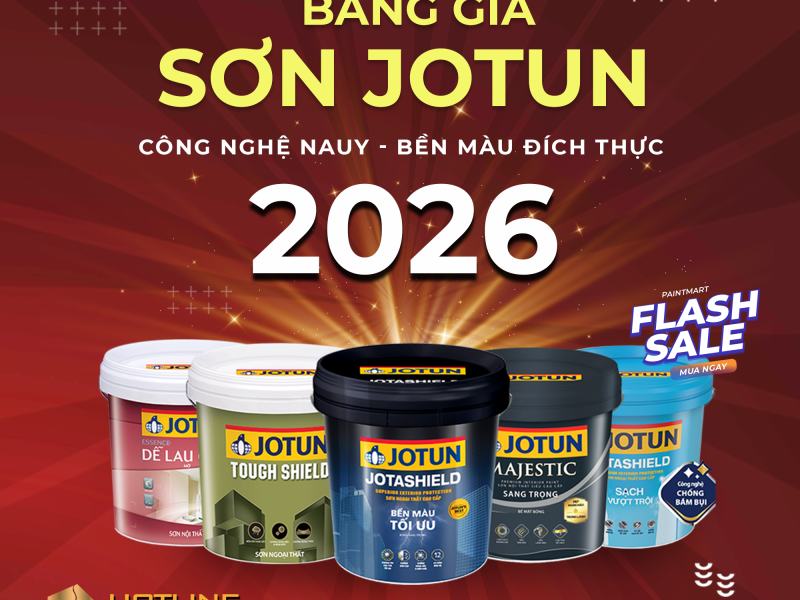 Bảng giá sơn Jotun mới cập nhật mới nhất 2026