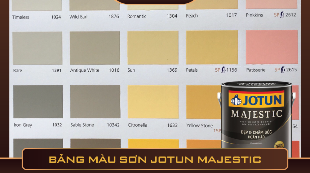 Bảng màu sơn Jotun Majestic