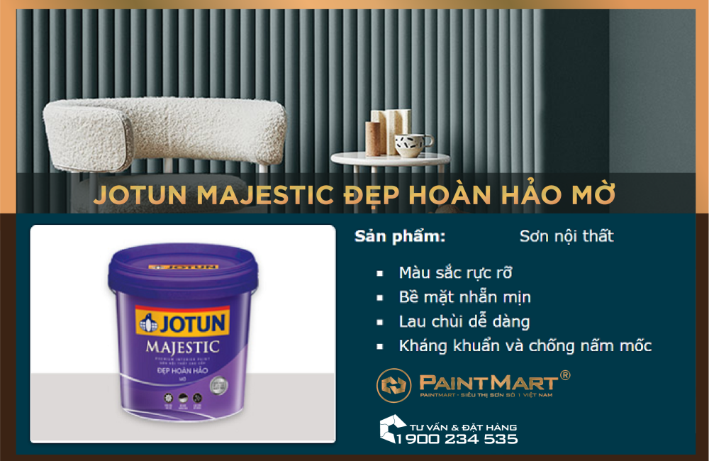 Màu sắc chủ đạo 2020 xanh Serene Blue với Jotun Majestic 