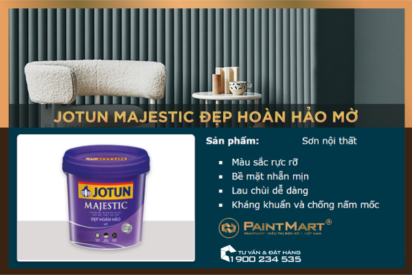 Màu sắc chủ đạo 2020 xanh Serene Blue với Jotun Majestic 