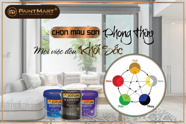 Chọn màu sơn phong thủy theo ngũ hành giúp mọi việc đều khởi sắc