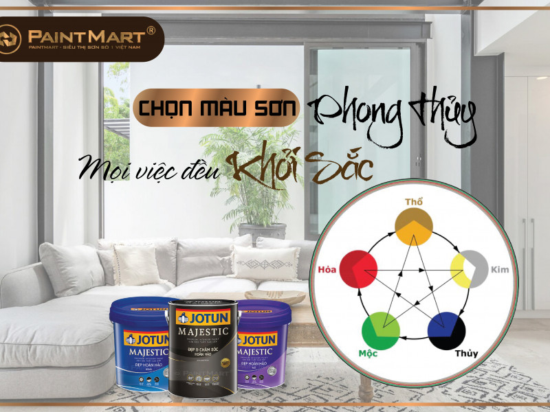 Chọn màu sơn phong thủy theo ngũ hành giúp mọi việc đều khởi sắc