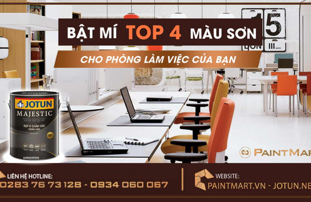 Bật mí 4 gam màu sơn nội thất Jotun đẹp cho phòng làm việc của bạn