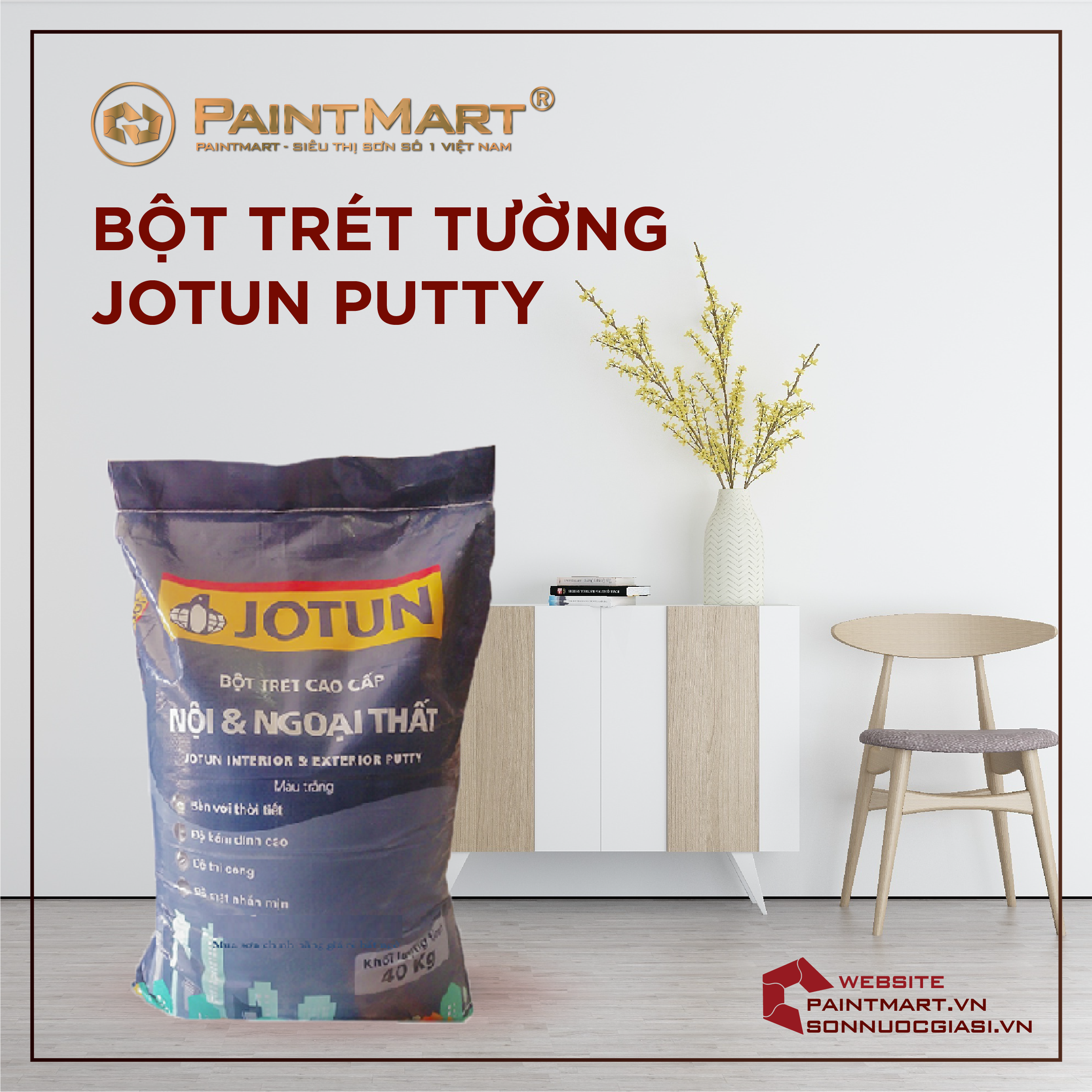 Bột trét tường Jotun