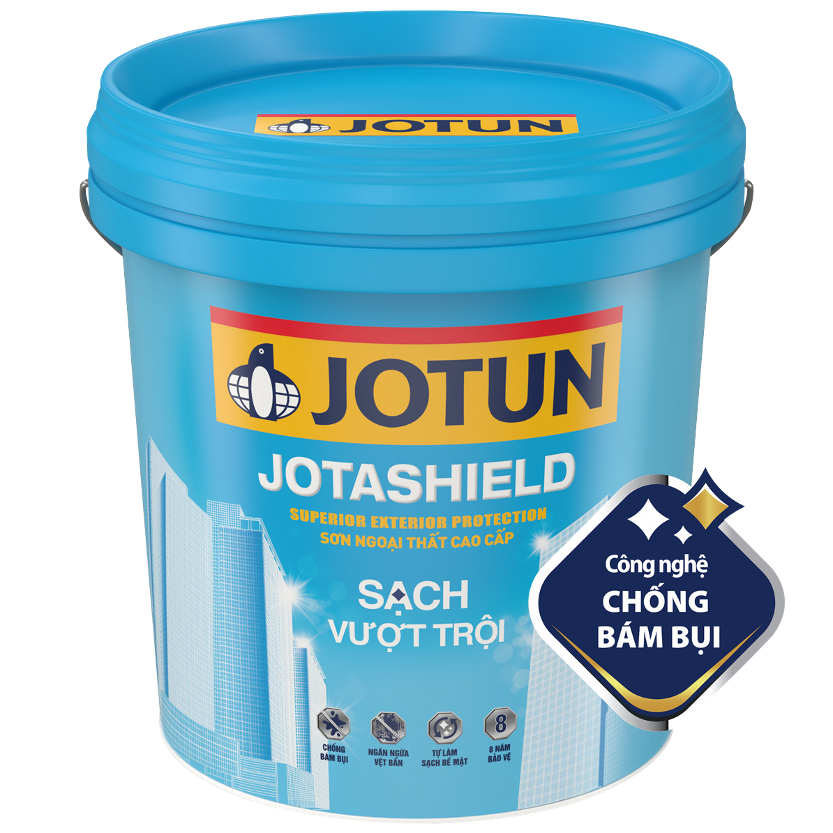 Sơn ngoại thất Jotun Jotashield sạch vượt trội